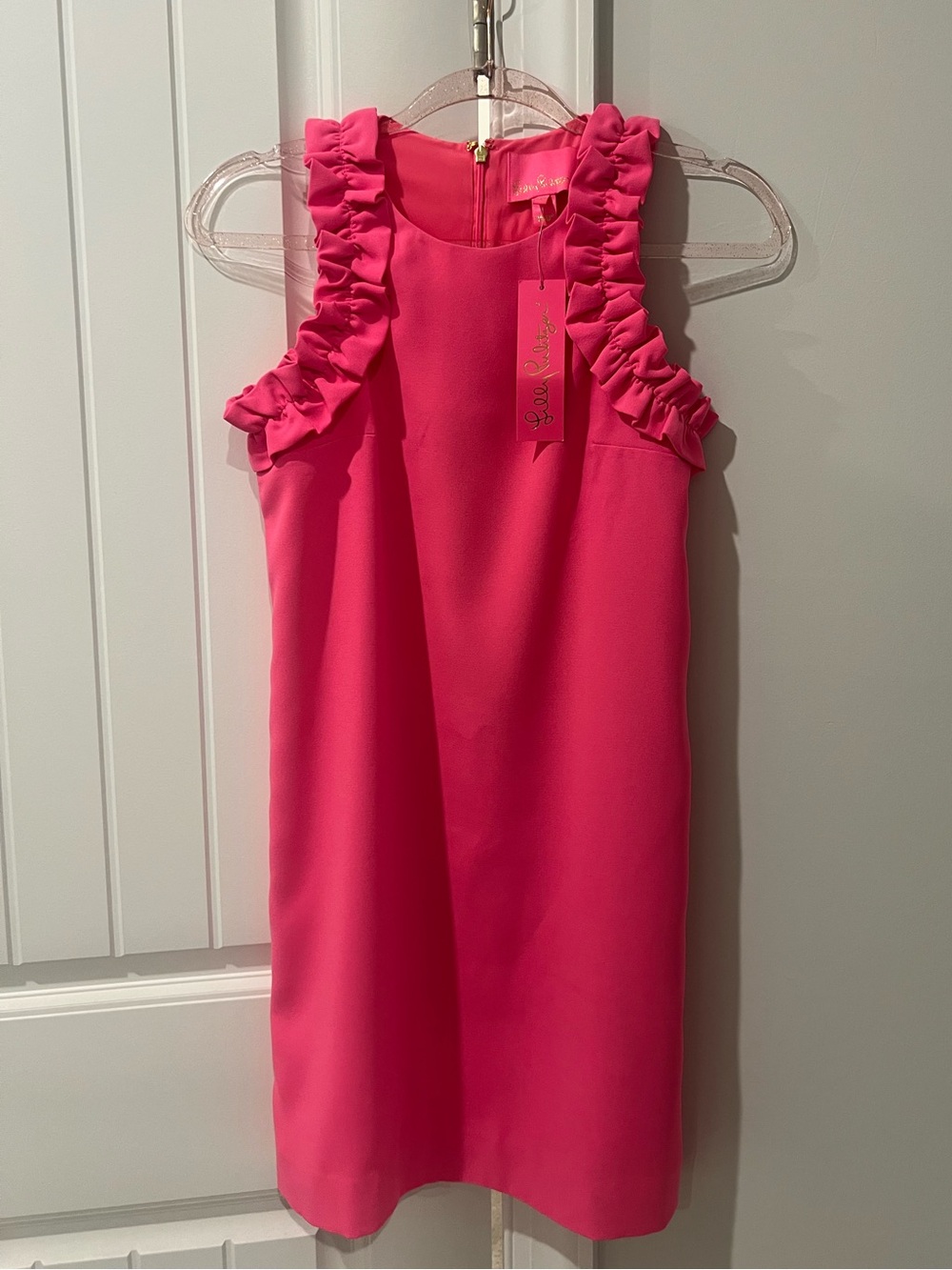 Lilly Pulitzer Kailee Ruffle Shift Dress in Roxie Pink